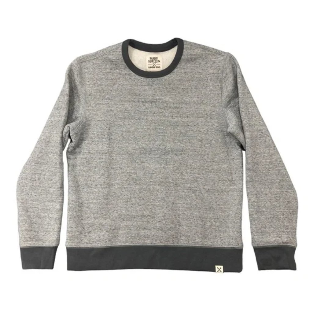 Nwt Blake Shelton X Lands End Men Serious Sweatshirt Gray Size M $80 Fla260
